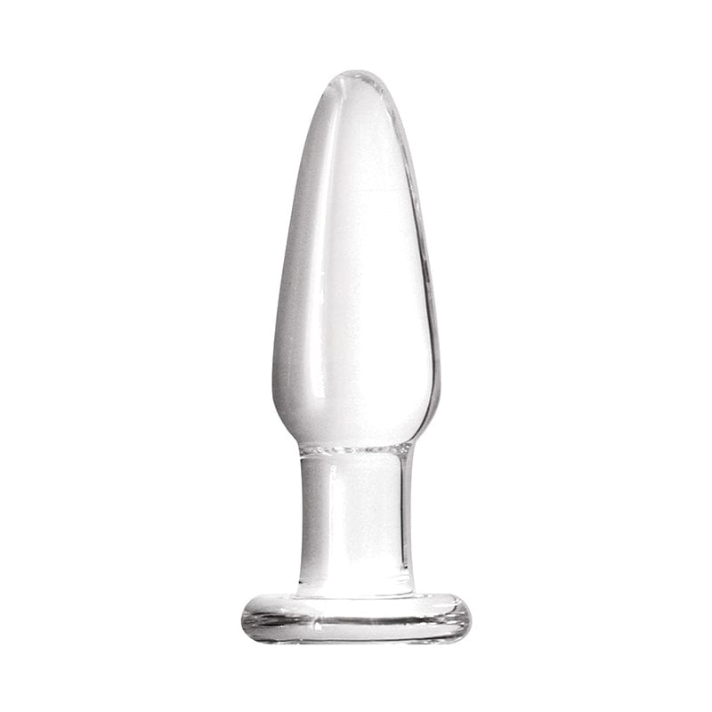 NS Novelties Small Clear Crystal Tapered Glass Plug for Safe Use