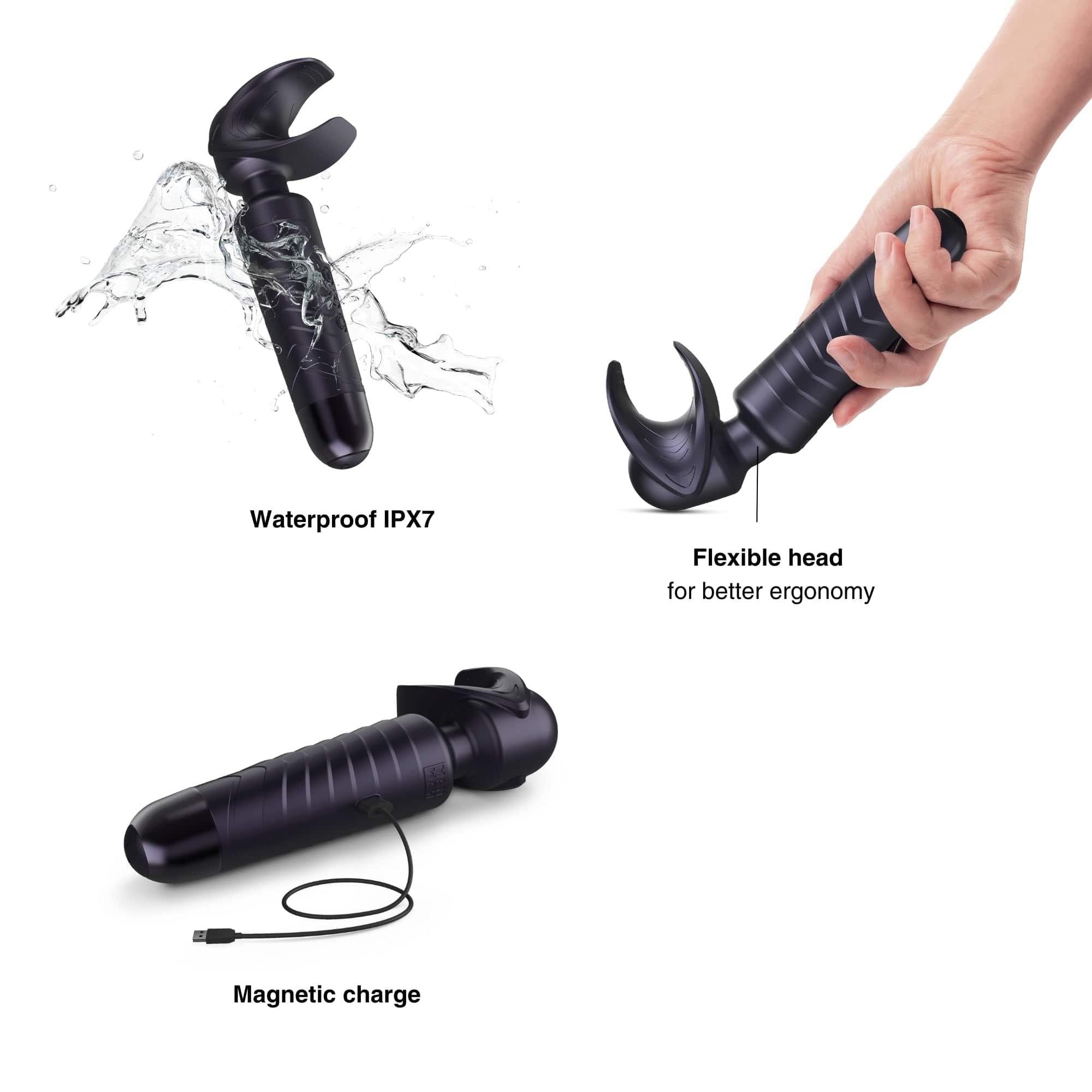 Man Wan Man.Wand Evo Male Vibrating Pleasure Stimulator for Enhanced Intimacy