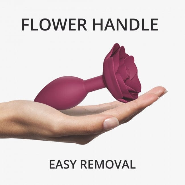 Medium Silicone Love to Love Open Roses Anal Butt Plug for Intense Pleasure