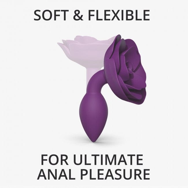 Love to Love Open Roses Small-sized Luxury Silicone Anal Butt Plug for Intense Anal Pleasure