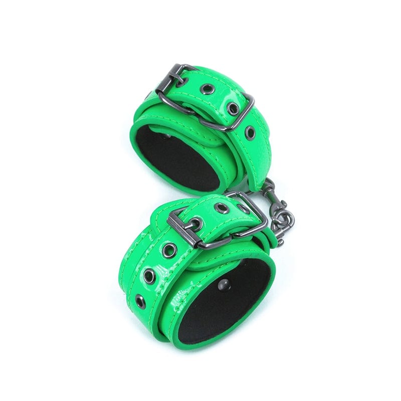 Green NS Novelties Electra Comfortable Synthetic Wrist Cuffs