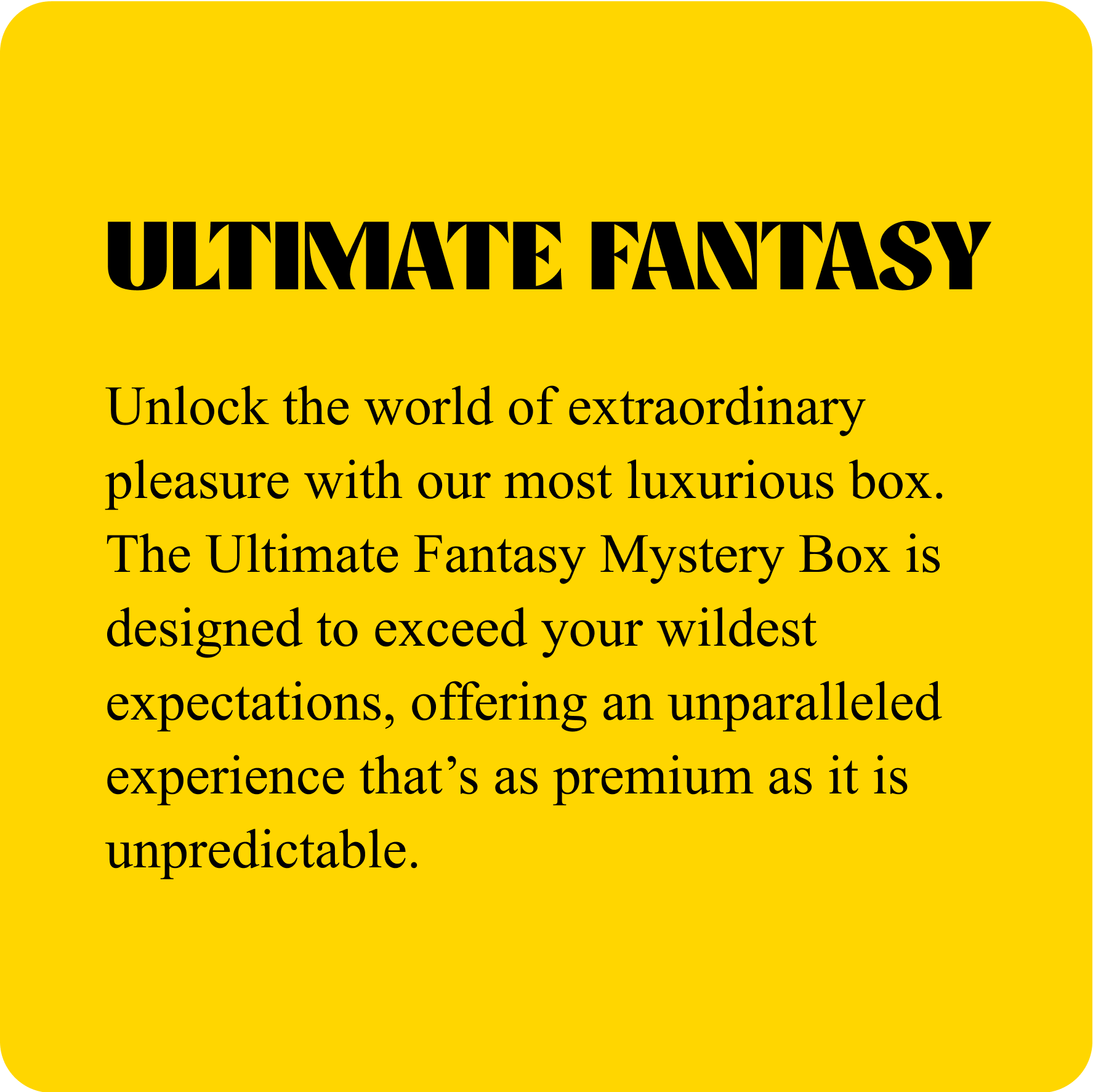 Adult Erotic Pleasure Mystery Box from XOXTOYS