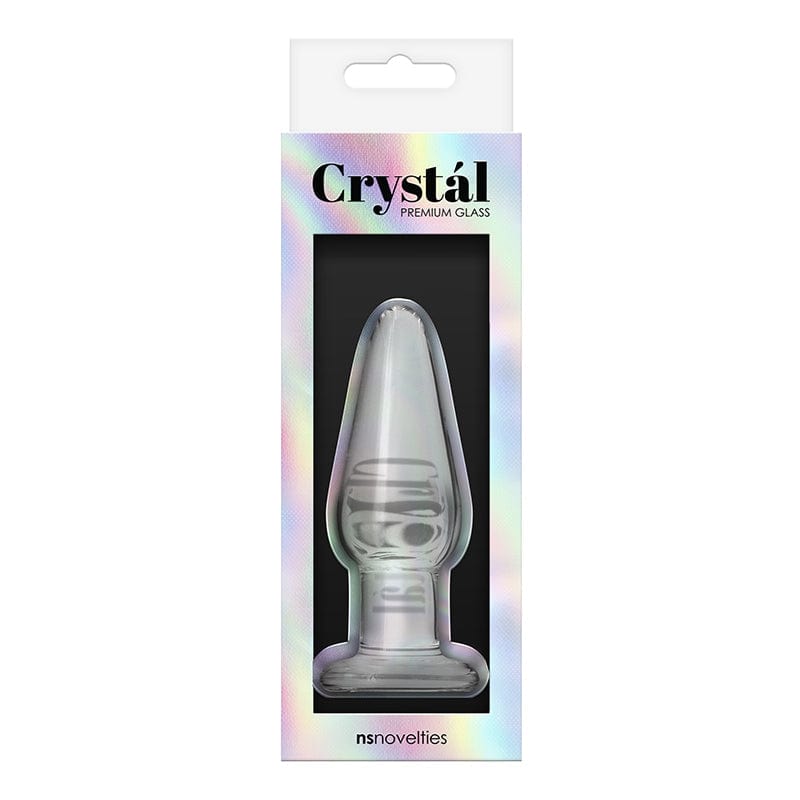 NS Novelties Medium-sized Clear Annealed Borosilicate Glass Tapered Plug