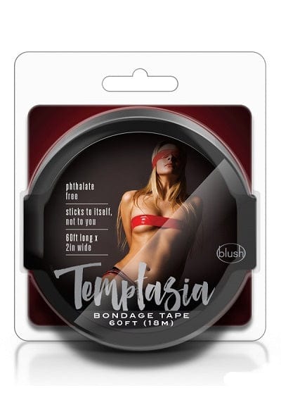 60-Foot Reusable Black PVC Blush Temptasia Bondage Tape