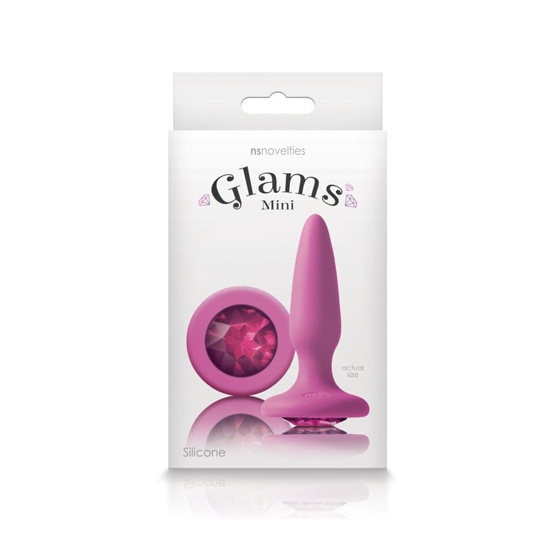 NS Novelties Sparkling Gem Mini Tapered Butt Plug in Purple or Pink
