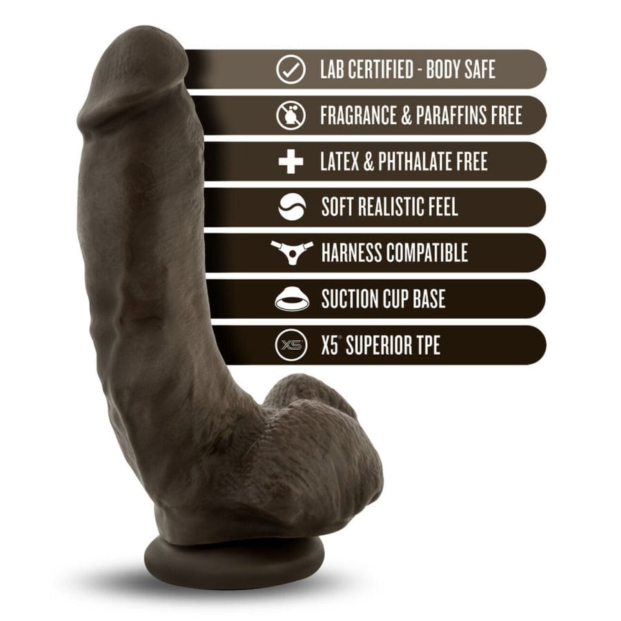 Blush Coverboy Chocolate Mechanic Ultra - Realistic Pleasure Dildo